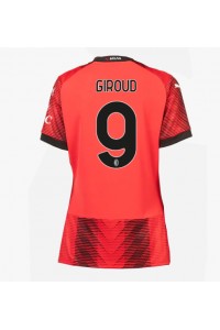 Fotbalové Dres AC Milan Olivier Giroud #9 Dámské Domácí Oblečení 2023-24 Krátký Rukáv